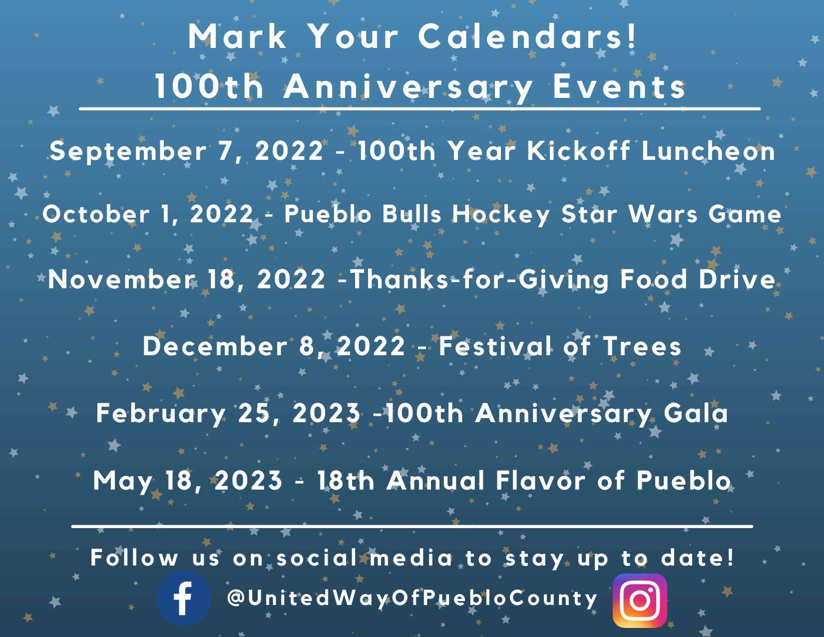 Mark Your Calendars